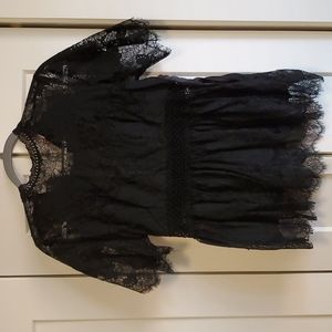 Black Lace Blouse
